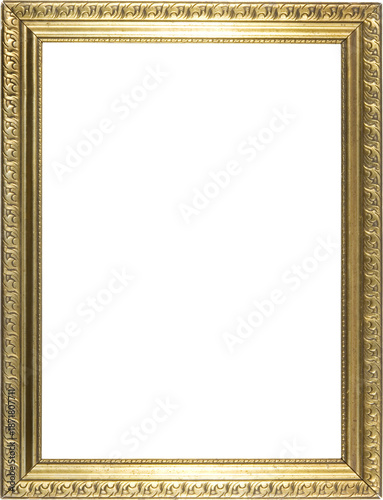Light Golden Frame Isolated