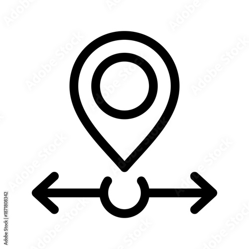 Directions Icon Vector Symbol Design Illustration