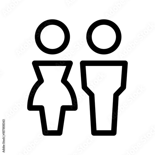 Restroom Icon Vector Symbol Design Illustration