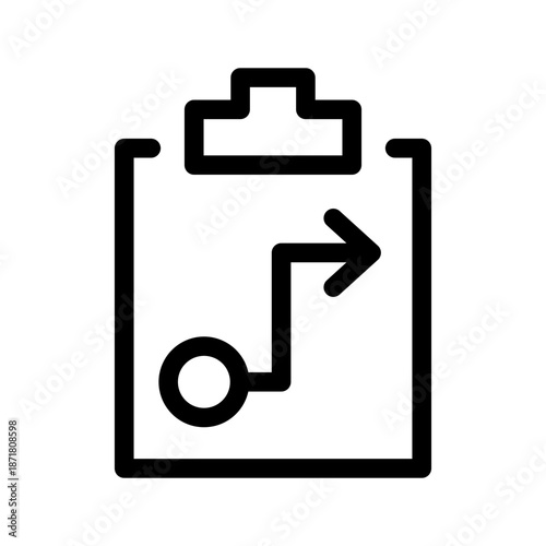 Strategy Plan Icon Vector Symbol Design Illustration