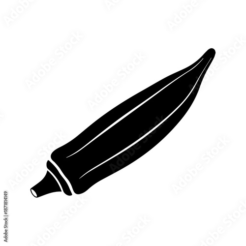 Sleek black surfboard