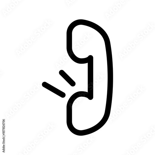 Dialing Tone Icon Vector Symbol Design Illustration