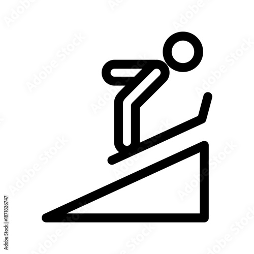 Bilde på lerret Nordic Combined Icon Vector Symbol Design Illustration