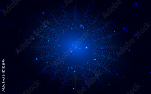 Abstract digital data binary code diagonal on blue background with light effect. Technology cyberspace concept.