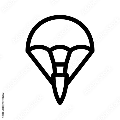 Parachute Icon Vector Symbol Design Illustration