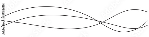Thin line wavy abstract background