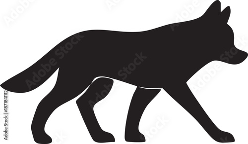 A Detailed Vector Illustration Of A Wolf Created In Adobe Illustrator