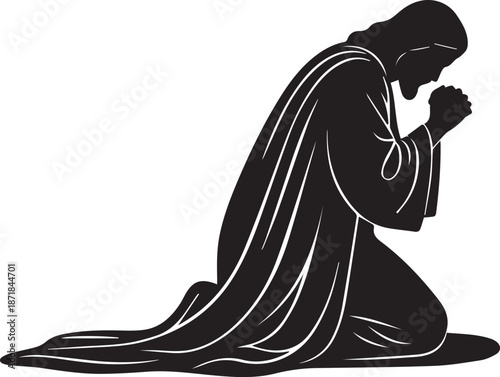 Person in prayer position