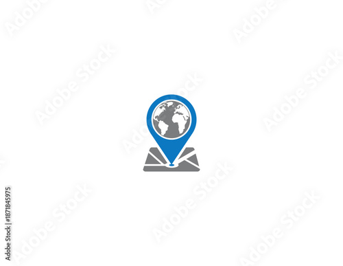 Free Download Global Location Icon – World Map Pin Symbol - GFXLoad
