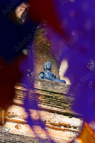 buddha statue in chiang mai located in Wat Lok Moli