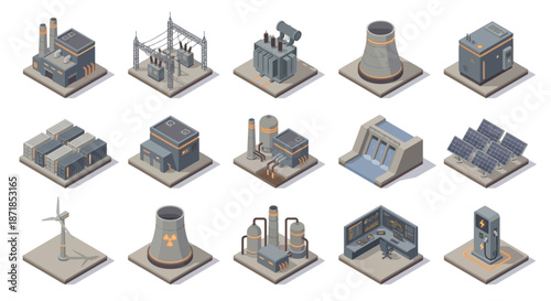 Smart Utilities Safety: AI Prediction to Emergency Response, Isometric