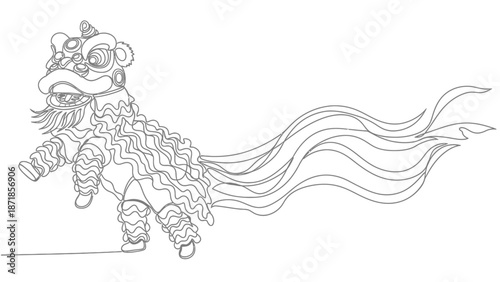 chinese lion dance performance