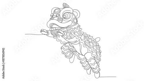 chinese lion dance performance