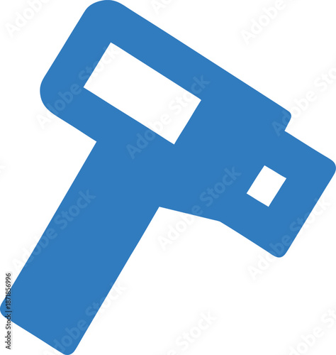 caulking gun vector illustration on transparent background