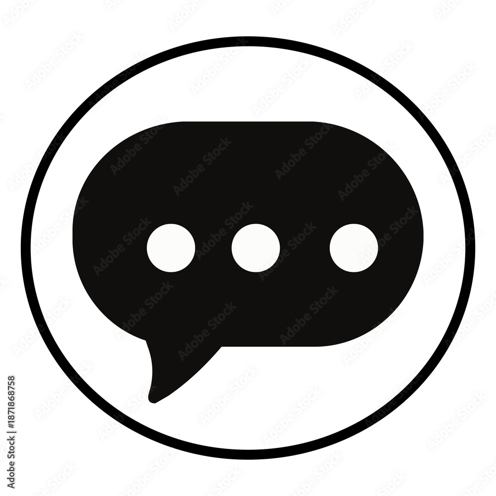Fototapeta premium chat icon vector illustration