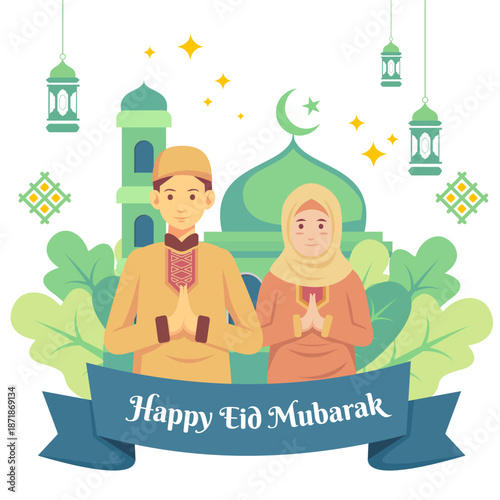 marhaban ya ramadhan illustrations sosial media post design
