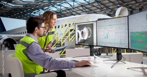 Photos Aircraft Engineers Meticulously Maintaining Aviation Safety
