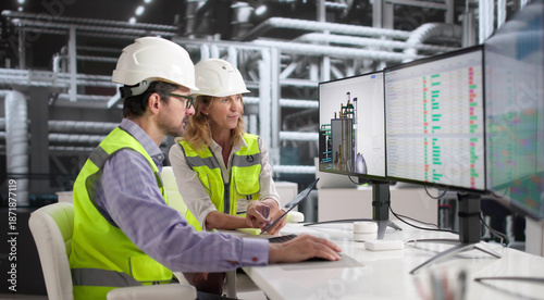 Photos Female Engineer Expertly Operates Gas Turbine
