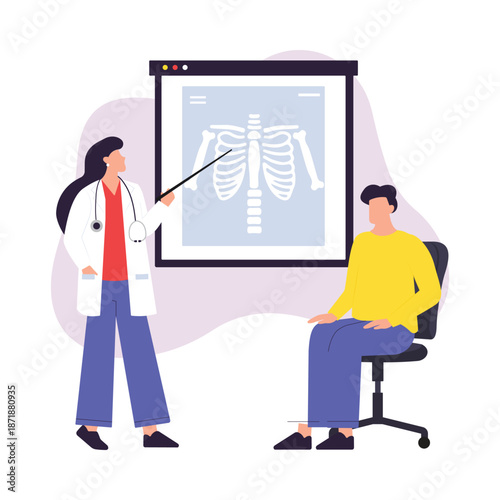 X Ray Vector Illustration EPS 10 File 