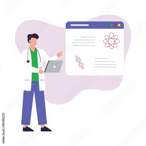 DNA Research  Vector Illustration EPS 10 File 
