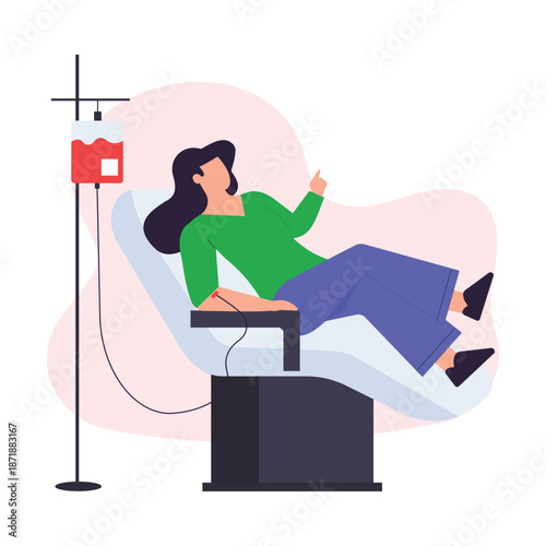 Blood Donation Vector Illustration EPS 10 File 
