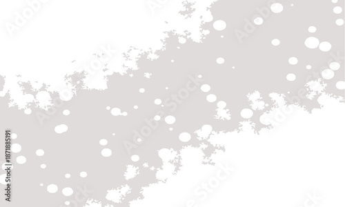 明るい灰色の背景に白い雪と霜のベクターイラスト