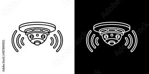 Wireless smoke detector alarm with Wi-Fi connectivity for smart home safety