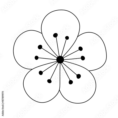 Lunar New Year Line Art Clipart