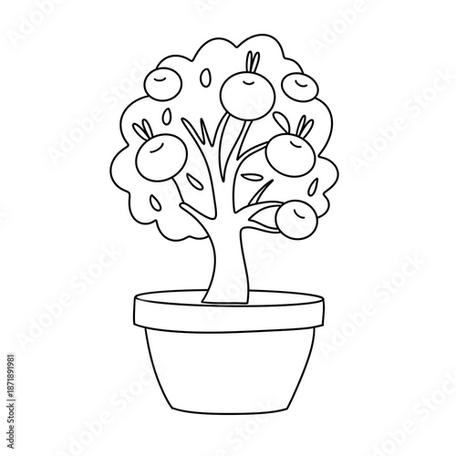 Lunar New Year Line Art Clipart