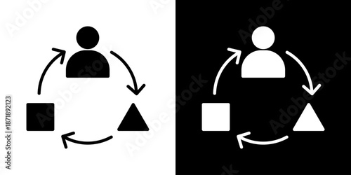 Adaptation Icon Sheet Black And White