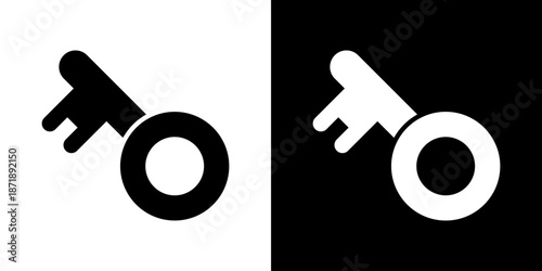 Key Icon Sheet Black And White