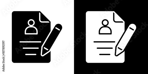 Enrollment Icon Sheet Black And White
