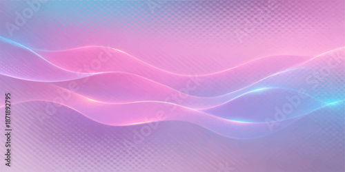 Abstract purple and pink background design featuring elegant wave lines and a smooth gradient texture for a modern motion energy backdrop vector illustration