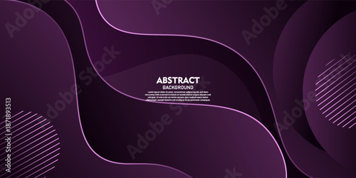 Purple fluid abstract background. Dynamic geometric element design with bright lines. Perfect for posters, banners, web design, and more. eps10