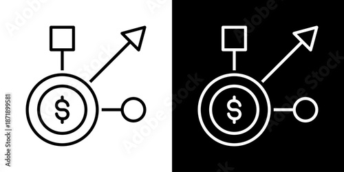 Diversify Icon Sheet Black And White