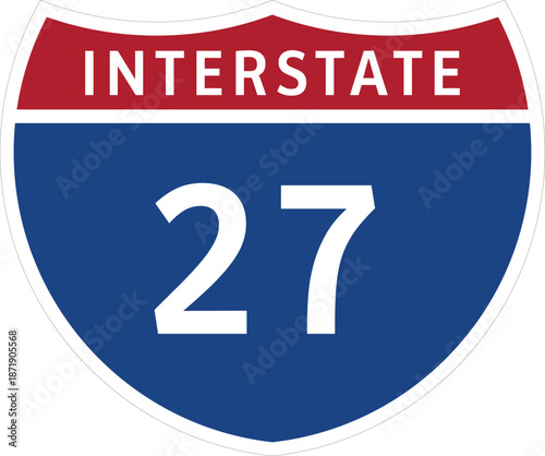 I-27, Interstate 27 Highway System Design Sign