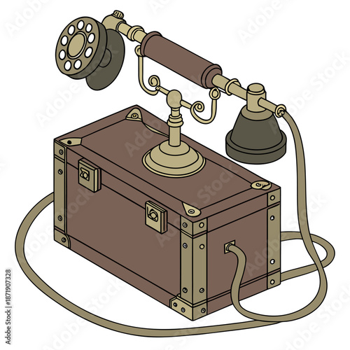 old fashioned telephone