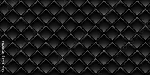 Luxury upholstered backdrop. Stitched layered background pattern. Leather textured sofa background. vector