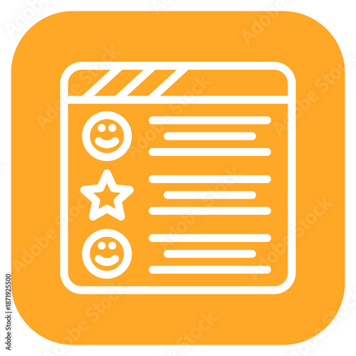 Vector Design Positive Review Icon Style