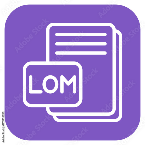Vector Design LOM Icon Style