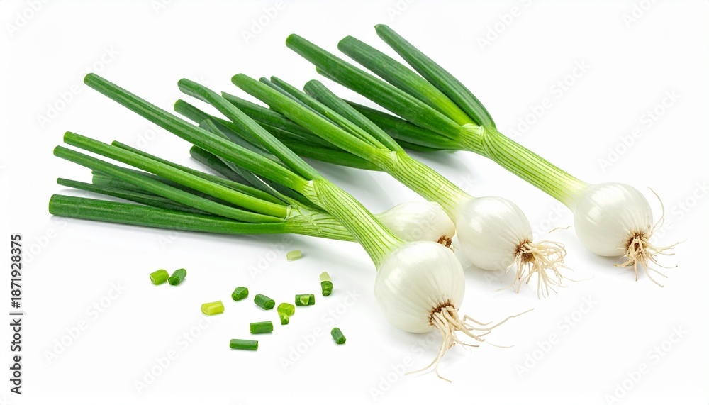 Obraz premium Fresh White Onions
