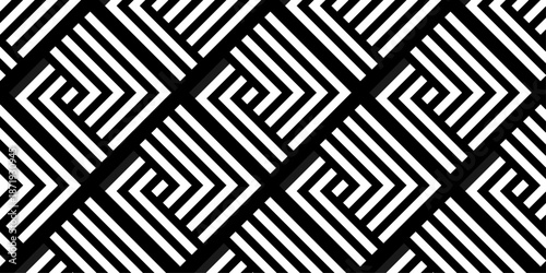 Modern abstract white line square pattern background. Seamless design for banner and wave overlapping geometric design.