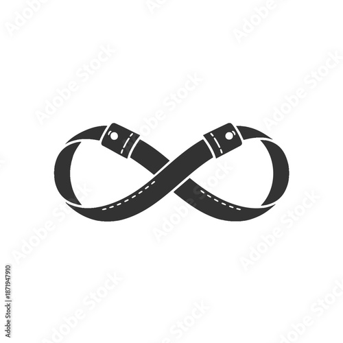 Infinity symbol icon representing eternity and endless cycles for business and technology applications