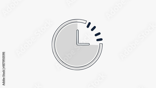 Clock with speed lines moving fast.