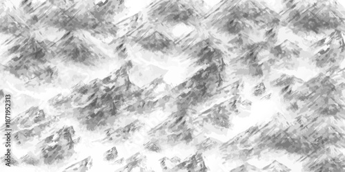 mountain background canvas of mountain isolated on white background, stroke texture, imitation engraving, vector design
