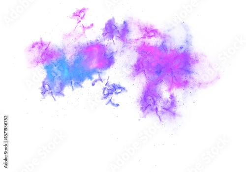 Wallpaper Mural Midnight Cosmic Nebula Cloud with Sparkling Stars on Transparent Background Torontodigital.ca