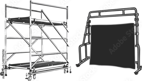 Scaffolding equipment for construction and maintenance work