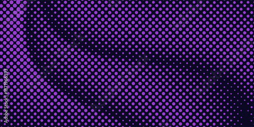 Dot blue purple wave line light gradient dark background. Abstract technology big data digital background.