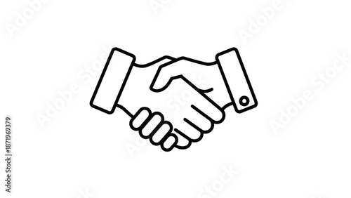 Handshake icon representing agreement and partnership.