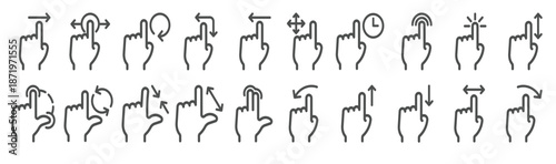 gesture icon vector illustration